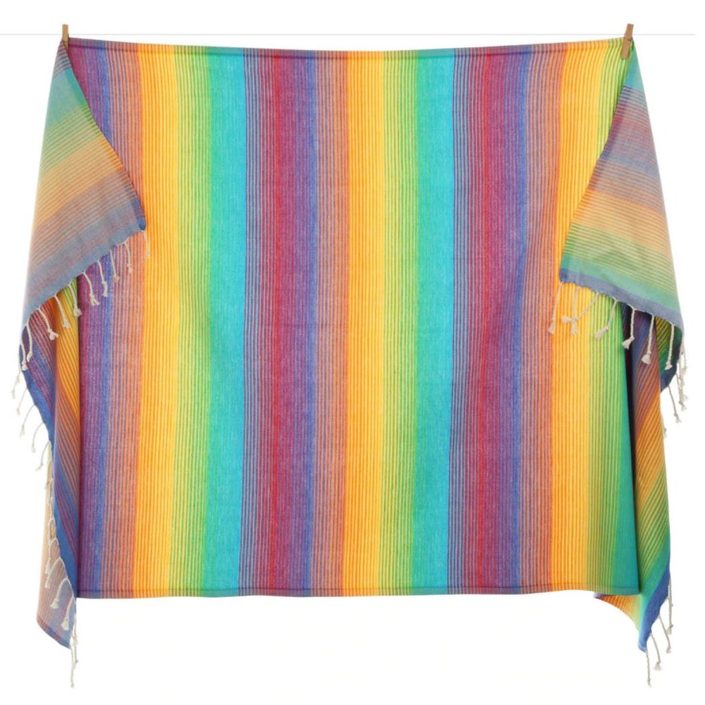 Sand Free Rainbow Towels - 100% Turkish Cotton Beach Bath Towel - Citizens - Picture 3 of 6